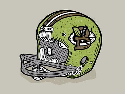 Vintage Football Helmet Illustration football go team halftone def helmet illustration monogram