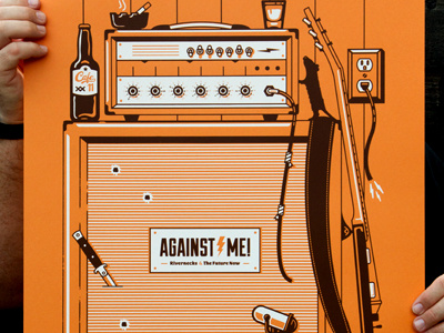 Against Me! Gig Poster Print