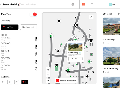 E map system app design location map mapping navigation school ui ux