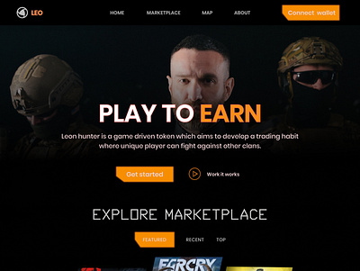 Web3 gaming UI design design ui ux web3