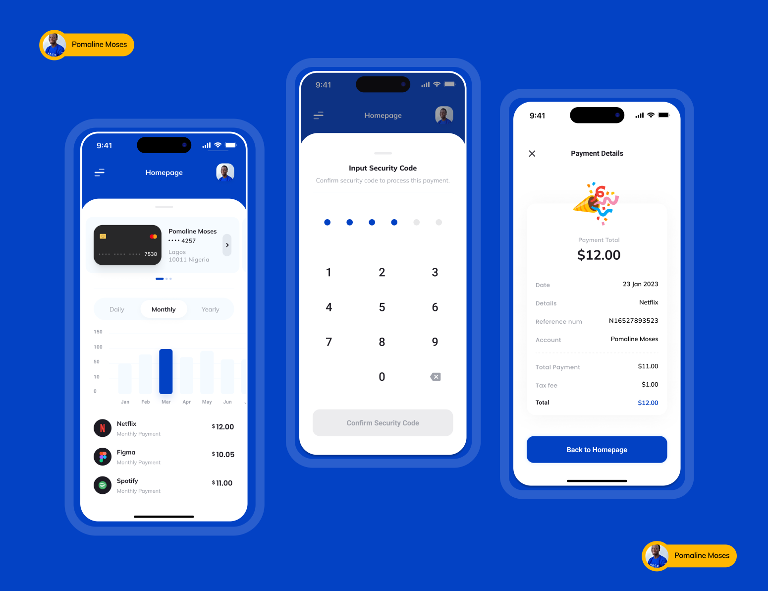 App Home Page by Pomaline Moses Olanrewaju on Dribbble