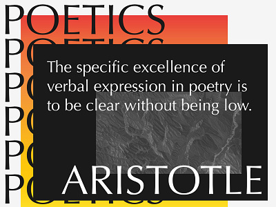 Specific Excellence aristotle gradient poetics