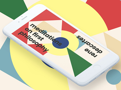 Descartes-2 color descartes geometric iphone mobile mockup philosophy ui ux