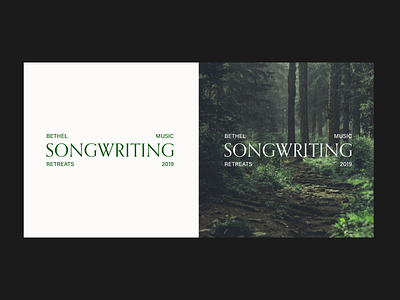Bethel Music Retreats - Songwriting Brand bethel music brand green logo nature retreat white