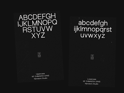NF Chimaera - Upper and Lower Cases chimaera font fonts grotesk grotesque narrators sans serif sans-serif type type design typeface typeface design