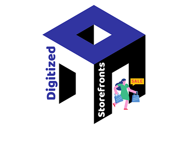 Digitized Storefronts animation branding design illustration logo typography ui website