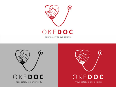 Okedoc Logo branding design flat icon logo