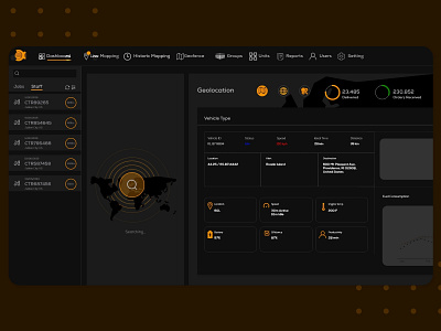 Dashboard for delivery service analysis app brand identity branding branding design clean dark dashboard dashboard app dashboard design dashboard ui data delivery delivery app flat minimal ui ux