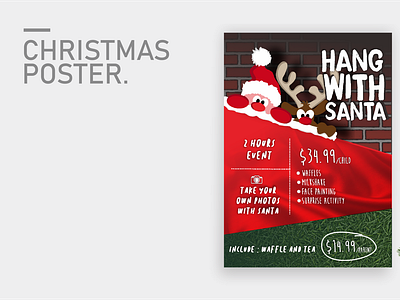Christmas poster animation cute poster design flyer illustration marketing poster party flyer poster poster design posters santa santaclaus vector web