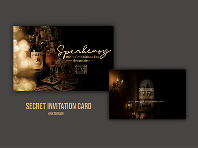 Speakesy invitations card