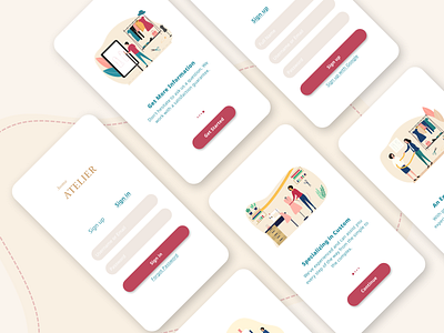 Tailors Service App On Boarding app app design apps design design mobile mobile app design onboarding tailor ui ui design uidesign
