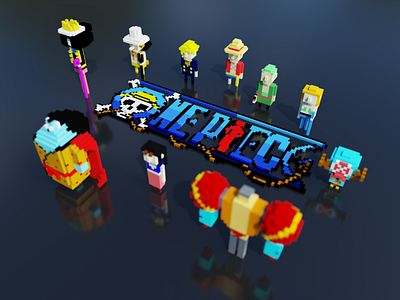 Fan art one piece i voxel