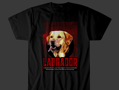 Labrador retriever T-Shirt Design animal apparel branding creative creativity dog puppy dog t shirt design