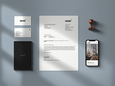 HEHN Tax Consultancy Corporate Design branding corporate design logo print stationery typography web webdesign