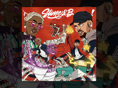 Slime&B Album Cover album cover album cover design character character design illustration