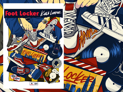 FOOT LOCKER KUALA LUMPUR artwork branding character character design characterdesign design digital illustration digitalart illustration illustration art