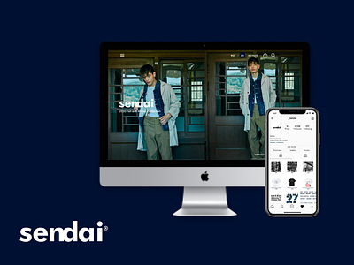 Sendai Web & Instagram Content app branding design japanese logo minimal mobile design ui web