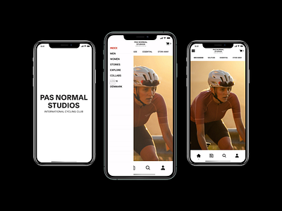 Pas Normal Studios App Version app designchallenge mobile app design mobile ui pasnormalstudios ui uiux