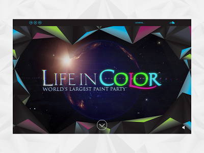 Life In Color Website animation creative developer creative development festival front end developer front end development interaction motion music web design wordpress