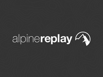 Alpine Replay Full Logo andriod app branding iphone logo mobile