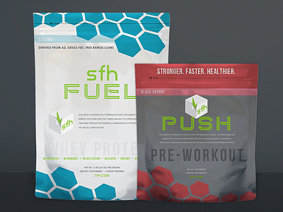 Sfh Packaging bag crossfit fitness packaging paleo print protein rendering whey