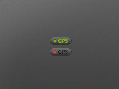 GPS On/Off dark droid gps green off on red