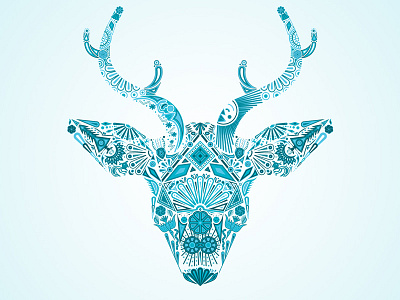 Huichol Blue Deer craft deer mexican mexico prehispanic tattoo wixarika