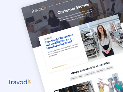 Online identity for Travod casestudy design development localization redesign subtitles transcription translate translation travod voice over website yournextagency