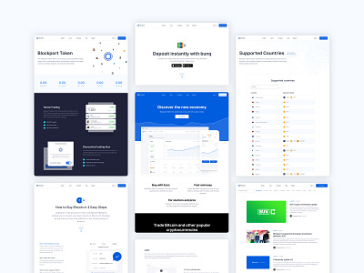 Blockport bitcoin bux crypto crypto wallet cryptocurrency currency design development landingpage platform token trade trading wallet website