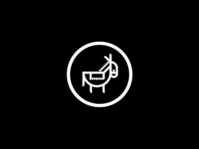 Three Donkeys designbyuandi identity logo logotype monogram donkey