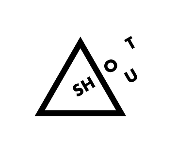 Shout out designbyuandi icon logo logotype monogram shout