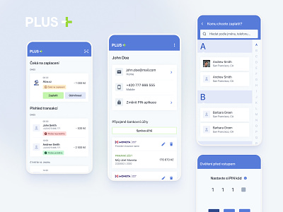 Great technological PLUS! New app offers direct payments android bills blue dactylgroup design designer developer developers figma internet banking ios pay payments ui ux