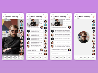 Online meeting - New app design