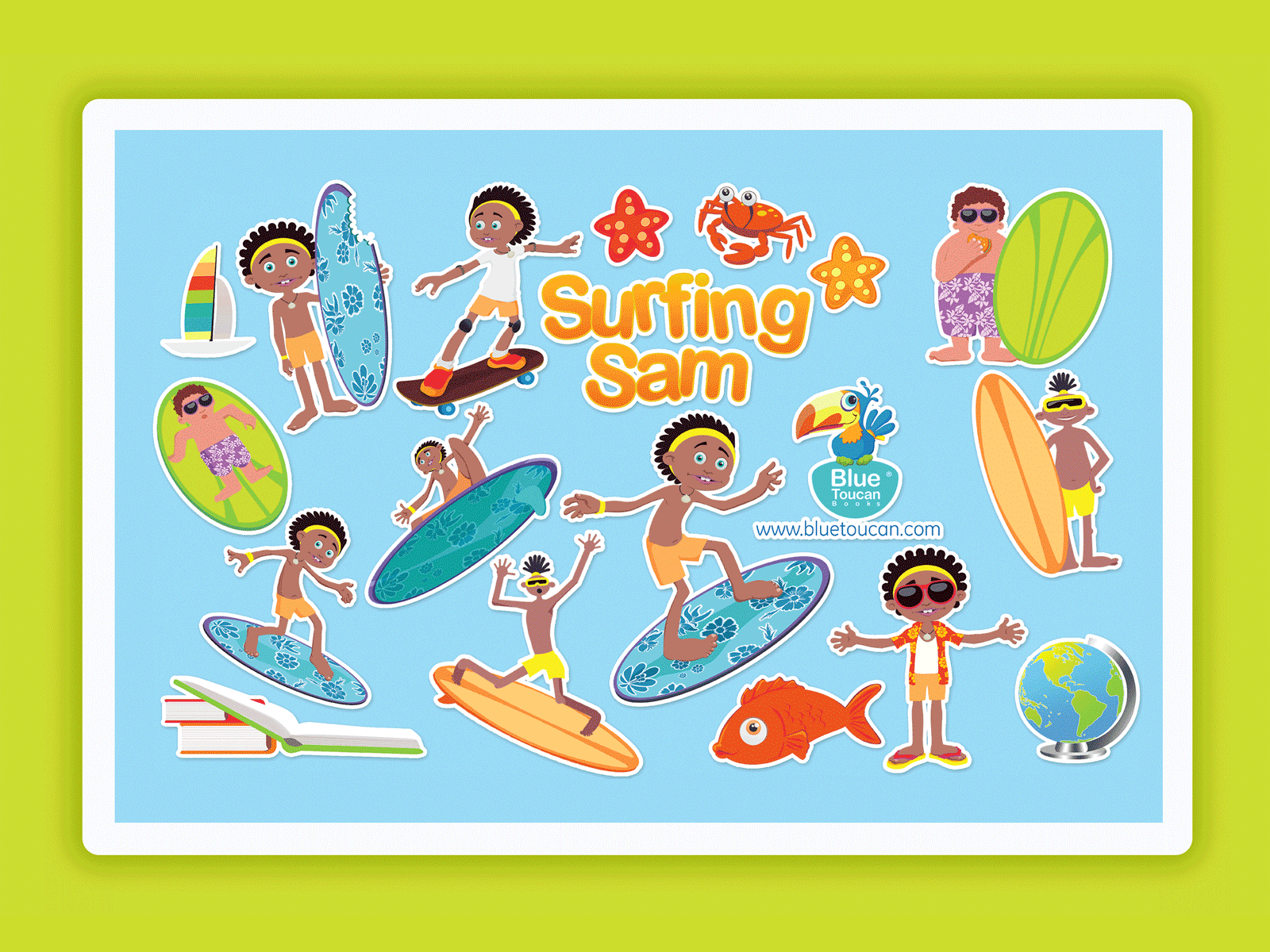 Illustrated Project 'Surfing Sam'