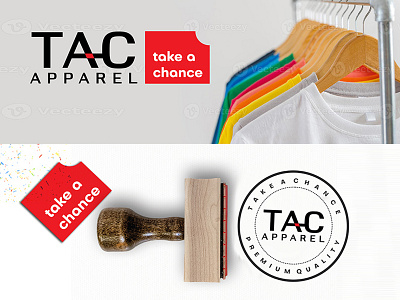 Take A Chance TAC branding design icon logo minimal typography