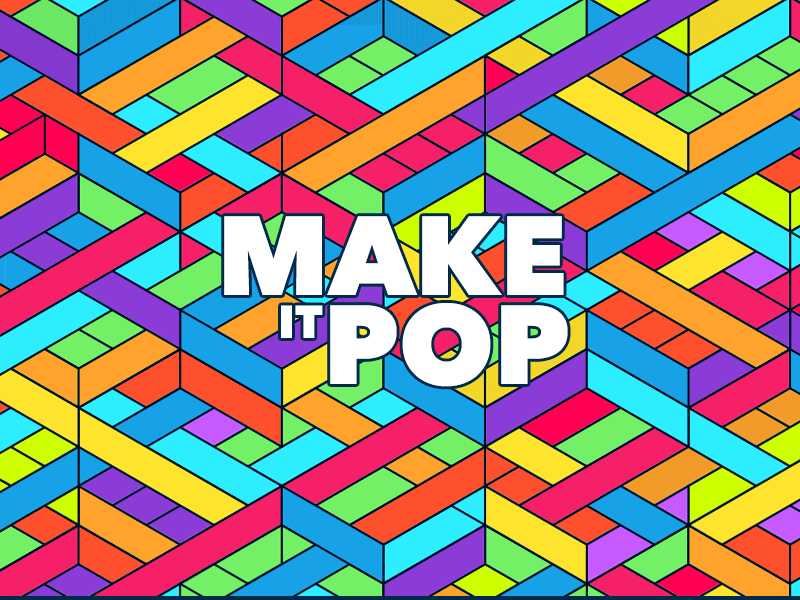 Patterns - Make it POP 80s animation blink colourful colours gif make it pop patterns pop