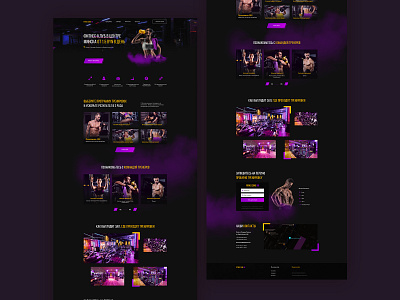 Landing Page for gym design ui ux web website