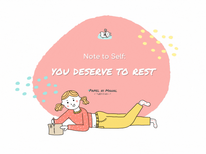 Rest design flat gif minimal