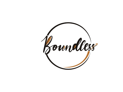 boundless art page design logo minimal typography