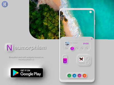 Neumorphism for KWGT android android app app design kwgt light neumorphic neumorphism soft ui widget widgets
