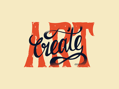 create ART calligraphy handlettering illustration lettering procreate typo typography