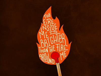 keep the FIRE alive calligraphy design handlettering illustration procreate typo typography