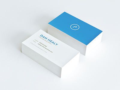 Business Card bizcard blue branding business card prolific