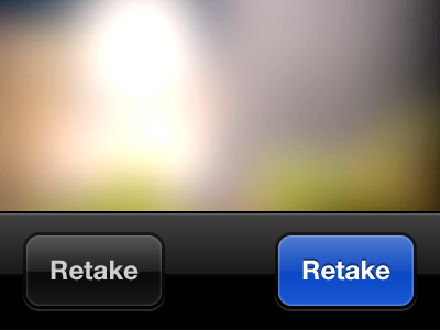 New iOS 6 buttons app black blue buttons camera camera buttons gradient ios ios6 iphone nag bar nav