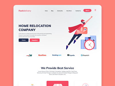 Food Delivery Landing Page branding food and drink food delivery food delivery app food delivery landing page food delivery website food illustration food ordering app illustration mobile app restaurant app restaurant website ui uiux design vector web design website landing page