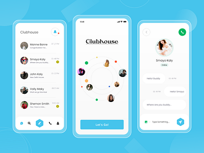 Clubhouse App UI Design app ui application design audio app clubhouse clubhouse app community community app community college exploration illustration illustration art logo mobile app mobile app design mobileappdesign ui concept ui design uiux