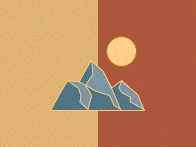 Smoky Blues illustrator minimal mountains pattern tennessee