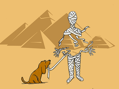 Wrong Mummy design illustration logo