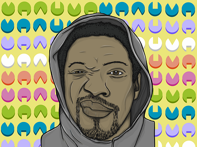 Roots Manuva Portrait design illustration logo