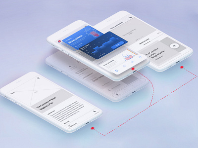 Izometric Mobile App Prototype Design